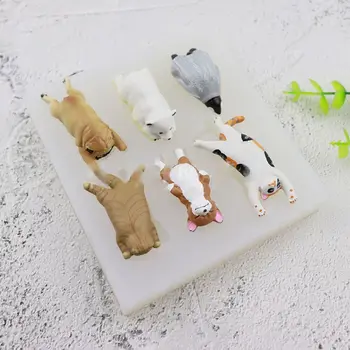

Super Cute Sleepy Animals Cat Dog Bear Silicone Resin Mold Jewelry Making Tool