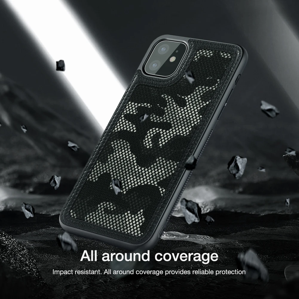 NILLKIN для Apple iPhone 11Pro Военная камуфляжная защита чехол Shell прочный армированный чехол для телефона жесткая задняя крышка для iPhone 11 Pro Max