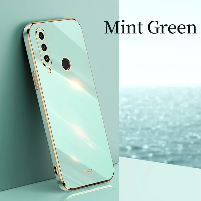 Square Plating Back Cover Case for Huawei P30 Lite Nova 4E Honor 20 S Russia Soft Silicone Mobile Phone Funda P 30 Honor20 20S Green no Holder
