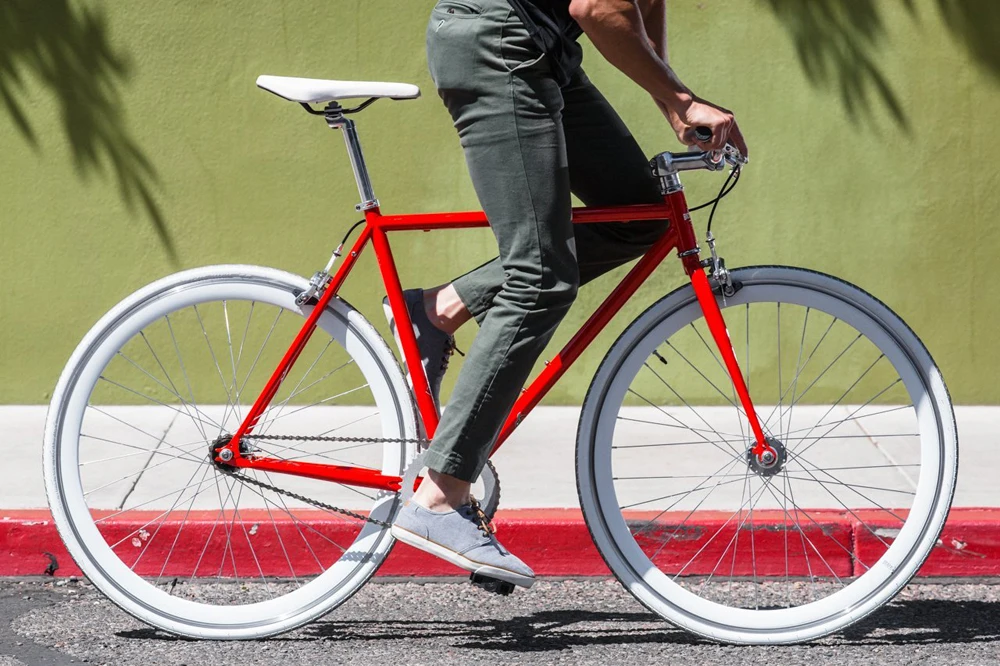 Fixed gear bike 700C bike Track Single speed Bike red bicicleta 52cm fixie bike vintage DIY frame