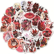

10/30/50Pcs Hazbin Hotel Stickers Cute Cartoon Anime Sticker Laptop Pvc Waterproof Cartoon Graffiti Decals Classic Toys Gifts