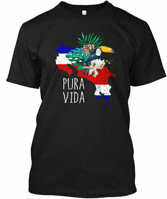 Тропический пляжный гилдан футболка Pura Vida Коста-Рики для серфинга | Мужская