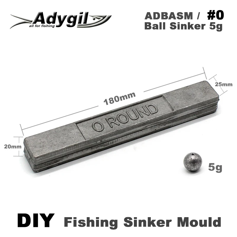 Agape DIY Molds For Fishing Sinkers Casting Mould Form ADBESM/#4 Bean 36g 4  Cavities - AliExpress