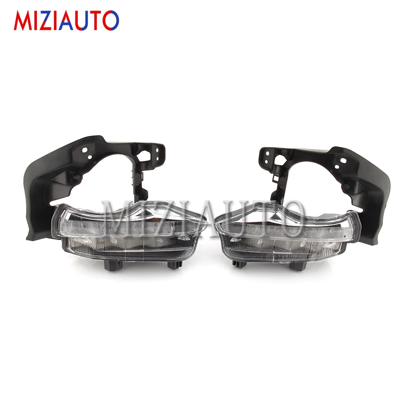 1 pair MIZIAUTO светодиодный фонарь дневного света для Toyota highlander- DRL Противотуманные фары дневного света белого света - Цвет: 1 pair