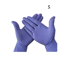 100 шт рабочие безопасные водонепроницаемые стерильные бытовые чистящие механические лабораторные толстые одноразовые перчатки для экзамена нитриловые без порошка