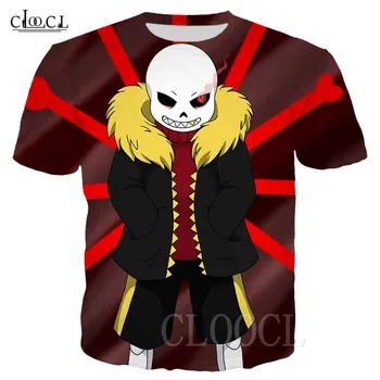 

Anime Games Undertale Sans T Shirt Men Women 3D Printed Classic Cartoon Casual Style Running T-shirt Girls Streetwear Sportswear