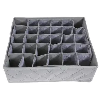 

Bamboo charcoal Non-woven Fabric Foldable Storage box underwear Organizer Bra Necktie Panties Socks Case Drawer 30 Cell