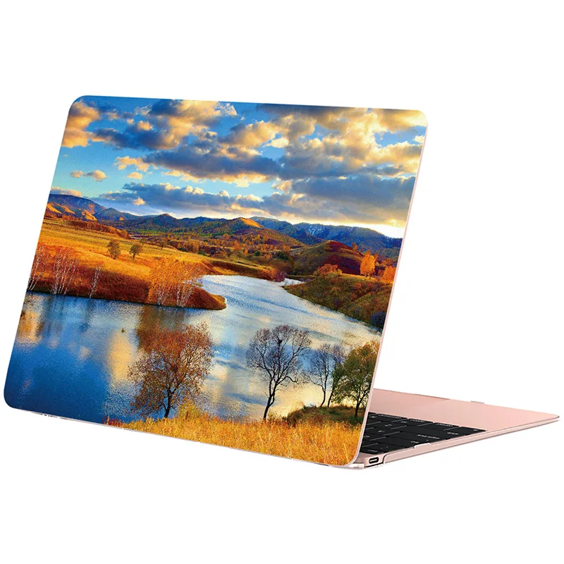 Чехол Sykiila для Macbook Air 11 13 Pro 12 13 15 чехол картина маслом оболочка A1706 A1707 A1989 Сенсорная панель Гог мрамор