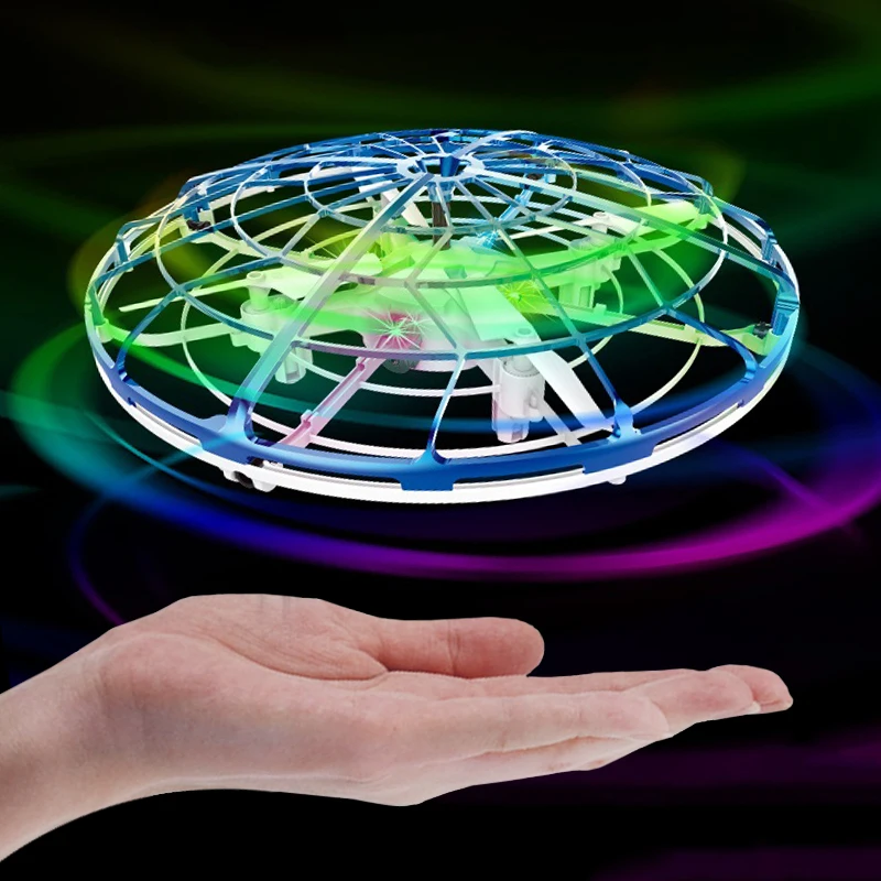 Infrared Watch Gravity Induction Smart Hover UFO RC Drone 100M 3D Roll Fixed Hold Headless Mode Gesture Sensing UFO Quadcopter