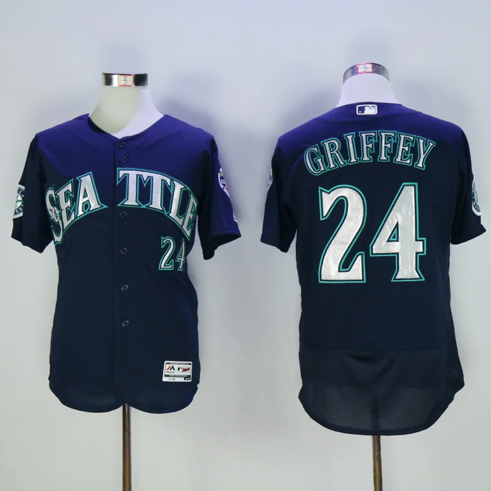 AS PICTURE Мужская майка Seattle Ken Griffey Jr. Ichiro Suzuki Felix Hernandez James Paxton Edgar Martinez - Цвет: AS PICTURE