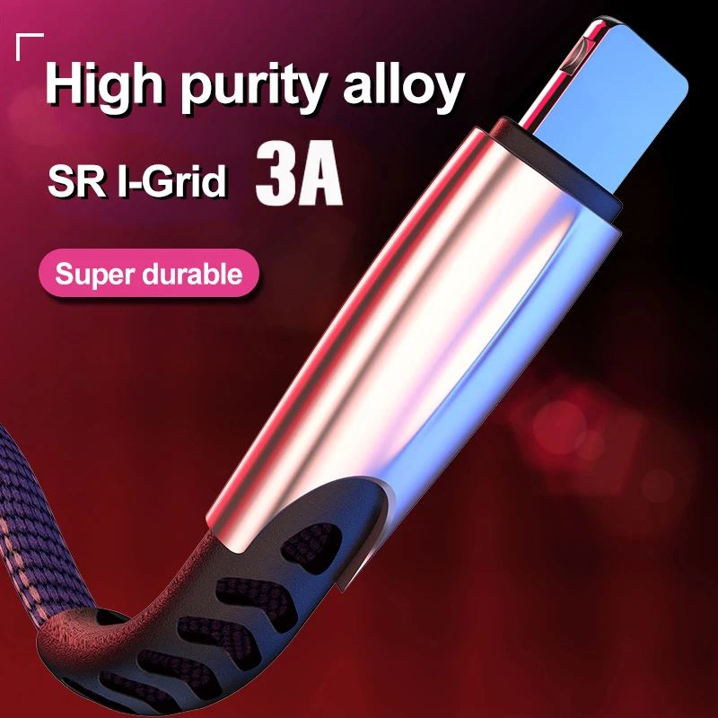 USB-кабель для iPhone 11 pro max Xr X 8 7 6 plus 6s 5 s iPad 3A шнур быстрой зарядки и передачи данных 0 25