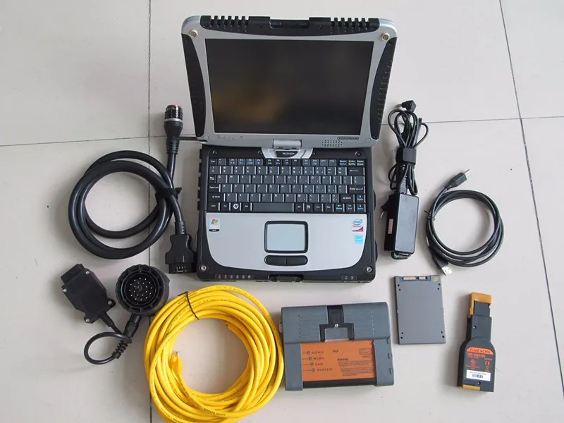  for bmw diagnostic icom a2 b c with 480GB SSD SUPER speed with computer cf19 touch screen full cabl