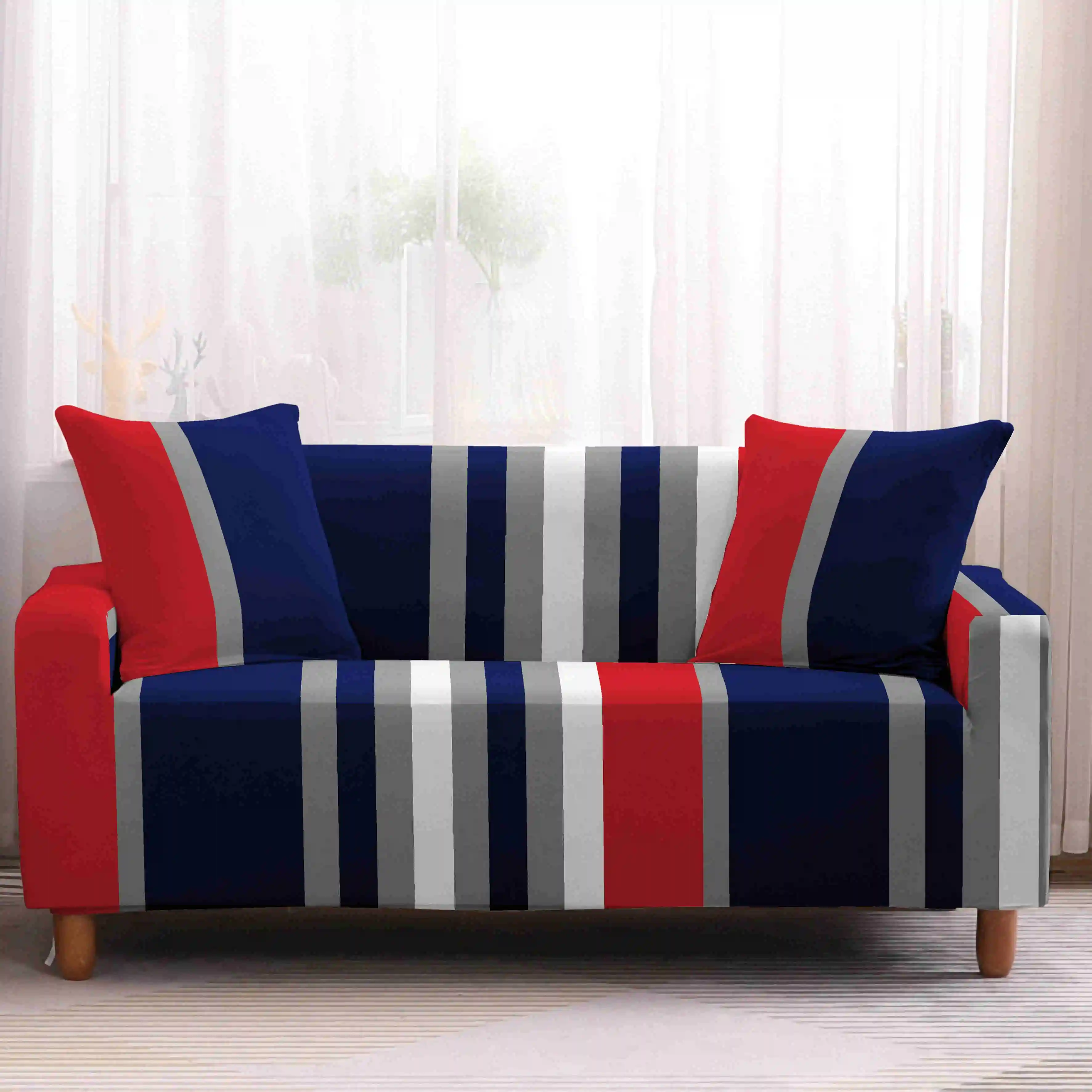 Homesky геометрический диван чехлов стрейч диван крышка для Гостиная Современные Плотные Обёрточная бумага 1/2/3/4 местный диван чехлов - Цвет: AB032-1