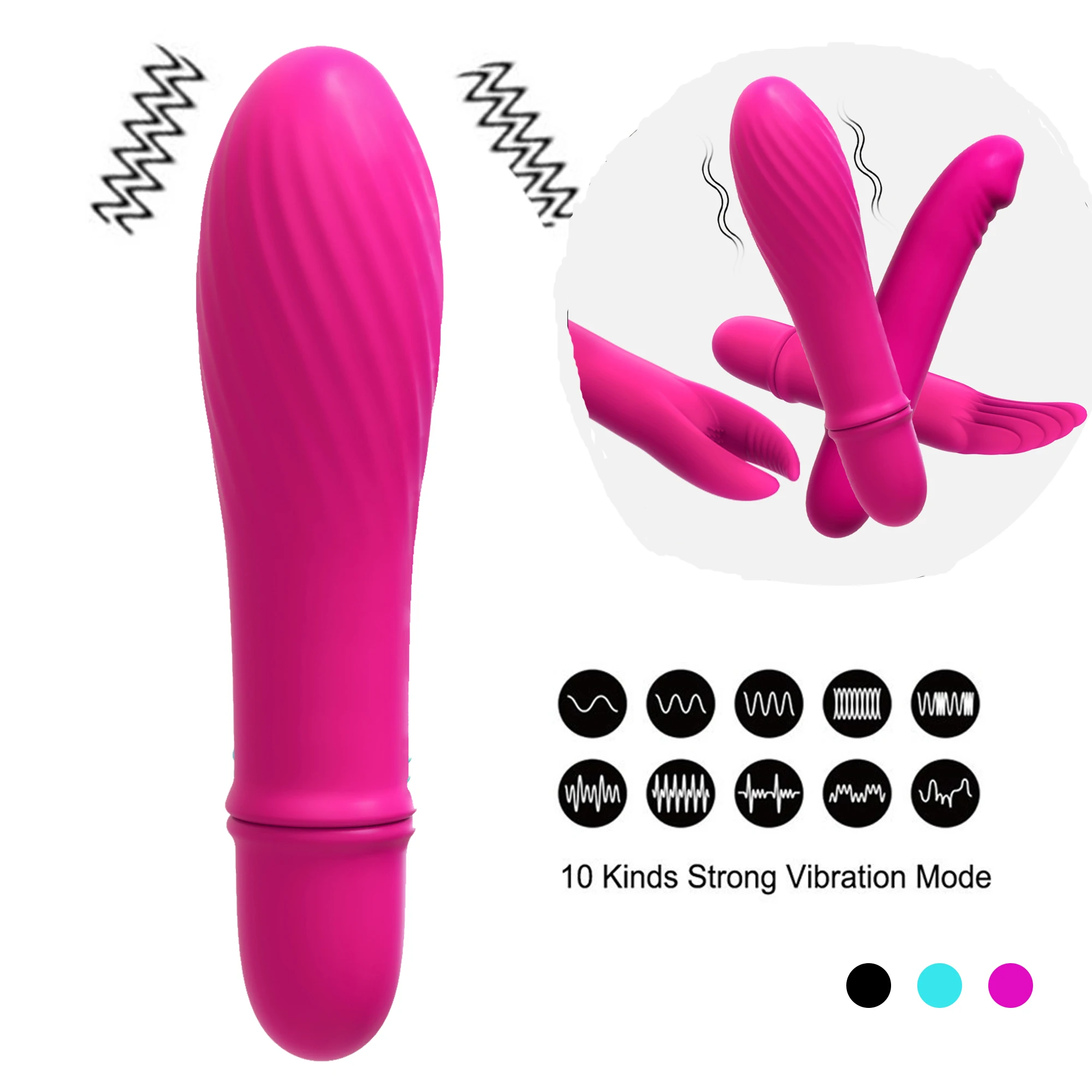 G Spot Vagina Vibrator Clitoris Butt Plug Anal Erotic Goods Sex Toys for Woman Men Adults