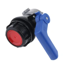 Односторонний поток 1000л IBC Tote бак шаровой клапан дренажный адаптер шланга фитинги с переключателем DN40 DN50 внутренний диаметр 62 мм/75 мм