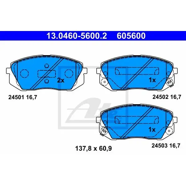 Колодки дисковые передние\ Hyundai ix35, KIA Sportage 2.0/CRDi 1