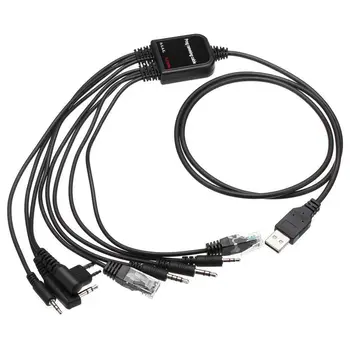 

8 in 1 USB Programming Cable Compatible for Walkie Talkie Motorola Kenwood ICOM BAOFENG TYT QYT Radio