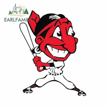 

EARLFAMILY 13cm x 13cm For Cleveland Indians Vintage Logo 1946-1947 Car Bumper Window Stickers Fashion Vinyl Material