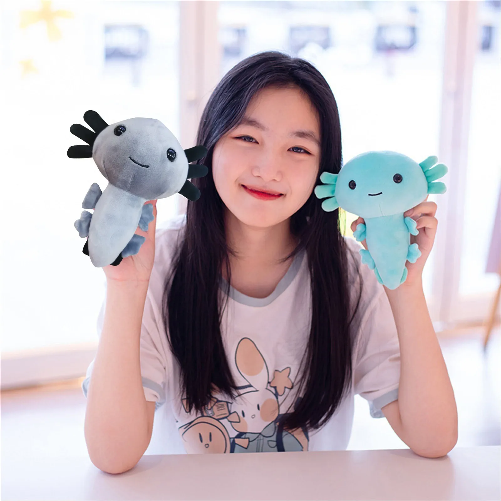 Axolotl плюшевая игрушка 20 см Kawaii Animal фигурка кукла мультяшная мягкая саламанда