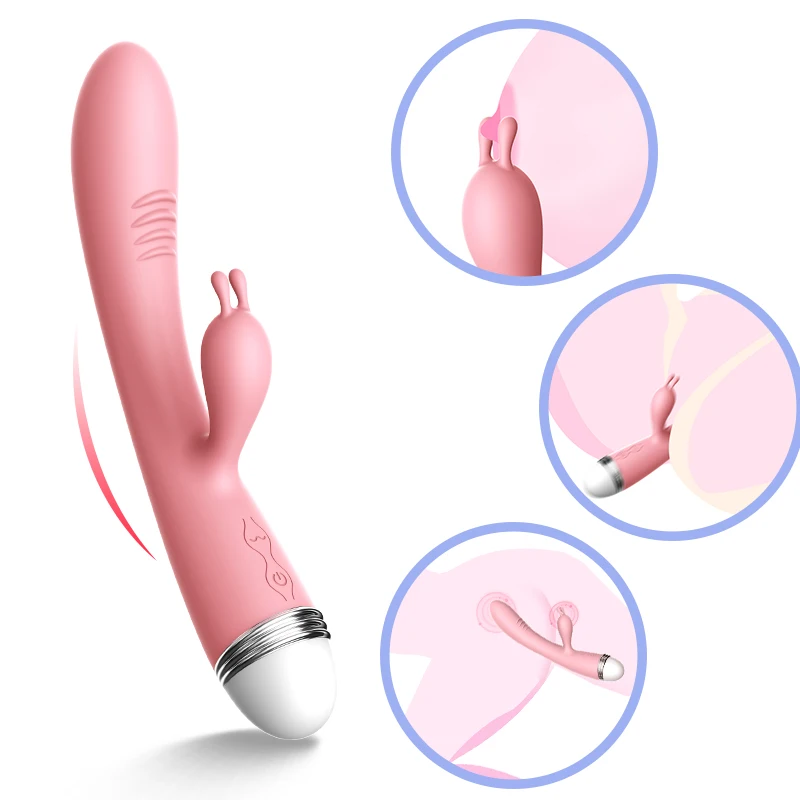 USB вибратор дилдо Кролик G Spot AV Вибрация Силиконовый водонепроницаемый