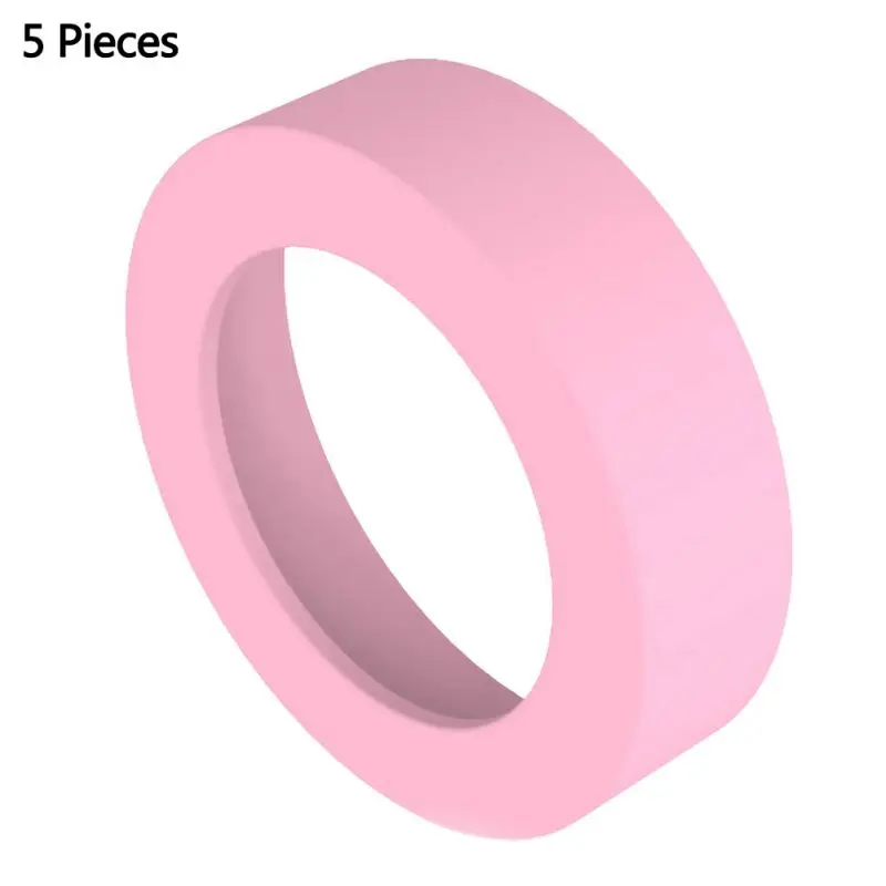 Pink 5 pcs 5 шт/10 шт Силиконовая кружка для воды коврик рукав специальная оболочка чашка нижнее кольцо износостойкая небьющаяся Нижняя крышка Подставка - Цвет: Pink 5 pcs