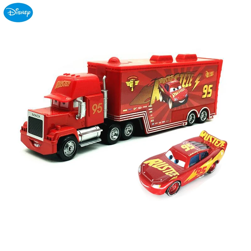 Disney Pixar Cars Toys Lightning McQueen 1:55 литье под давлением Red 95 Jackson Storm модель из