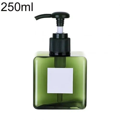 100/150/250 мл лосьон шампунь контейнер для геля для душа мыло диспенсер многоразового использования, бутылка с насосом для дома и путешествий - Color: Atrovirens 250ml