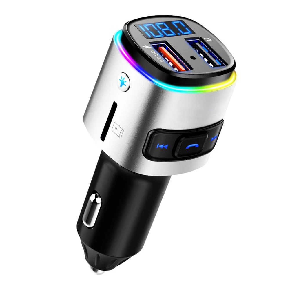 Автомобильный MP3 MP4 плеер BC41 Bluetooth Handsfree автомобильный аудио с двумя портами Быстрая зарядка usb fm-передатчик радио адаптер DSP