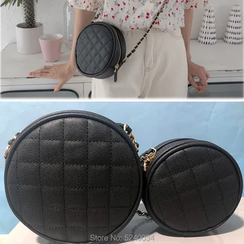 

Ladies Round Bag Woman's Chain Strap Circle Medium Handbag 2 size