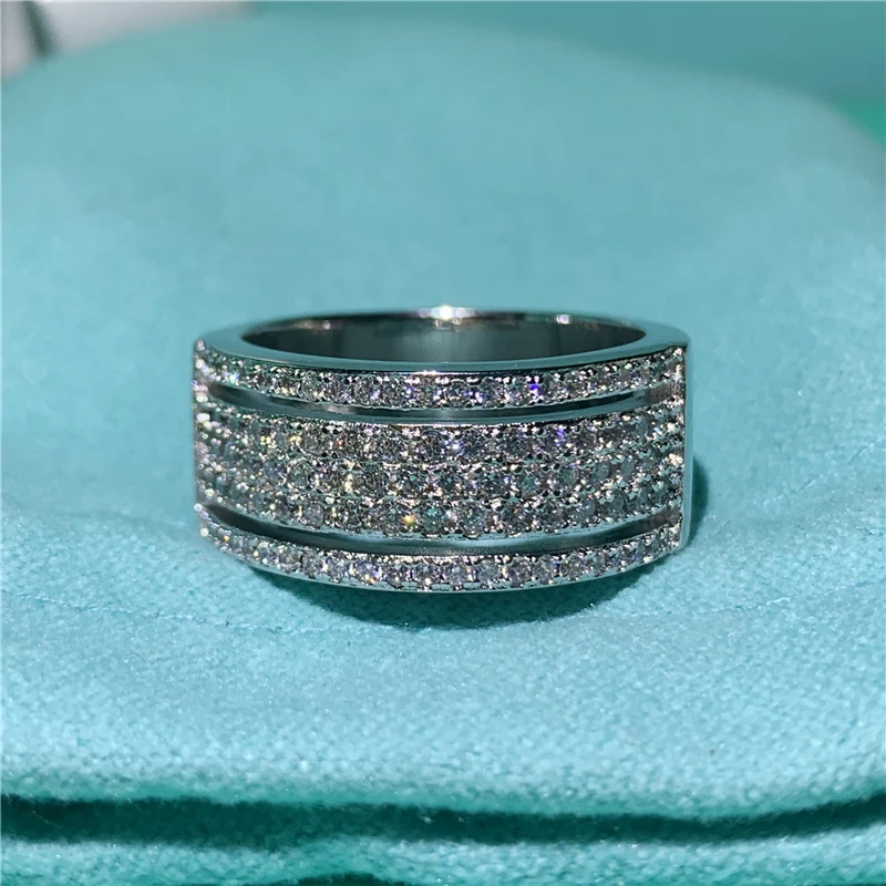 Ручной работы женские кольца 925 пробы серебро серьги AAAA фианит камень Обручальные кольца для женщин Свадебные массивные вечерние ювелирные изделия
