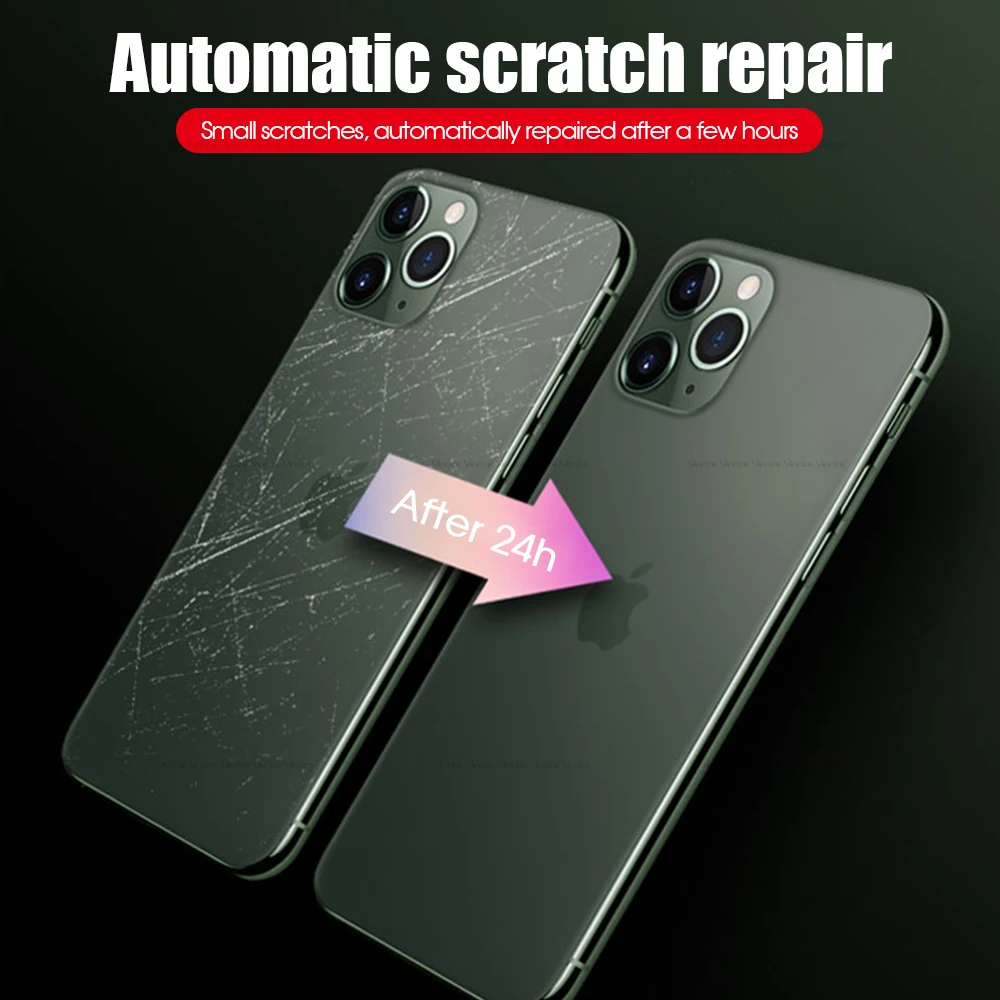 Front+Back Protective Hydrogel Film on the For iPhone 11 11Pro XS Max XR XS X 10 7 8 6 6s Plus Front Screen Protector Rear Film