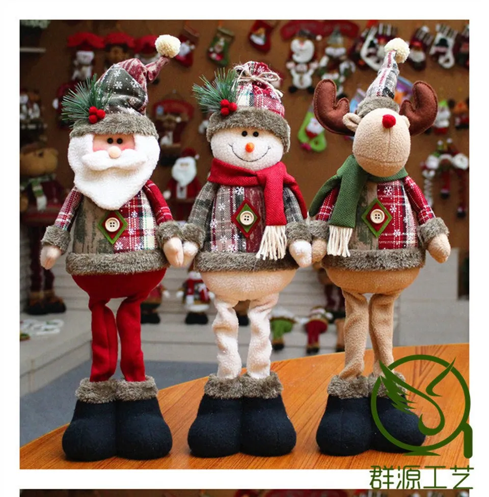 48*18 см Рождественская декоративная кукла Рождественская елка украшения подвесная кукла Лось окно дисплей подарок на год для детей