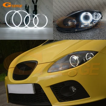 

For seat leon Mk2 1P facelift 2009 2010 2011 2012 headlight Excellent Ultra bright CCFL Angel Eyes kit halo rings