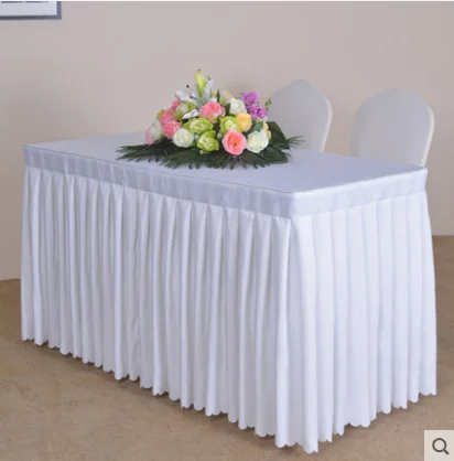 table skirt 1-3 m142cmцифровая печать на заказ размер форма по индивидуальному заказу кромки кисточкой Кружева Желтый льняной скатерти юбка diy аксессуары 2151 - Цвет: table skirt