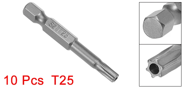 H1or4x50LxTT25 10p Uxcell 5/10 шт. отвертка бит Магнитный болты с шестигранной головкой отвертки бит S2 сплав Сталь для электрических воздушных дрелей 14 различных размеров - Цвет: H1or4x50LxTT25 10p