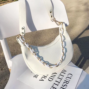 

NEW Fashion Stone Pattern Handbag & Elegant Chain Crescent Bag Shoulder Bag Diagonal Bag Width 25cm Height 21cm Thickness 6cm