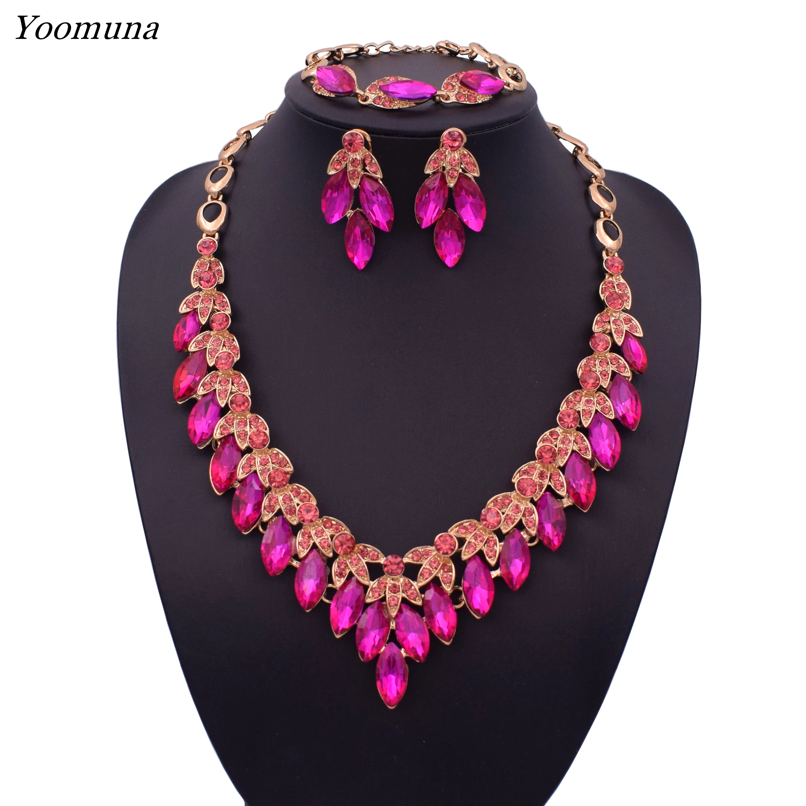 

Fashion Exquisite Ethiopian Jewelry Set Luxury Gold Color Nigerian Wedding African Beads Jewelry Set Women sun flower Design