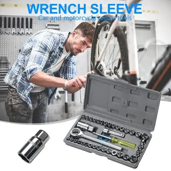 

40pcs Ratchet Wrench Combination Socket Spanner Bicycle Car Vehicle Repair Tool Repair Tools for Automobiles and Motorcycles