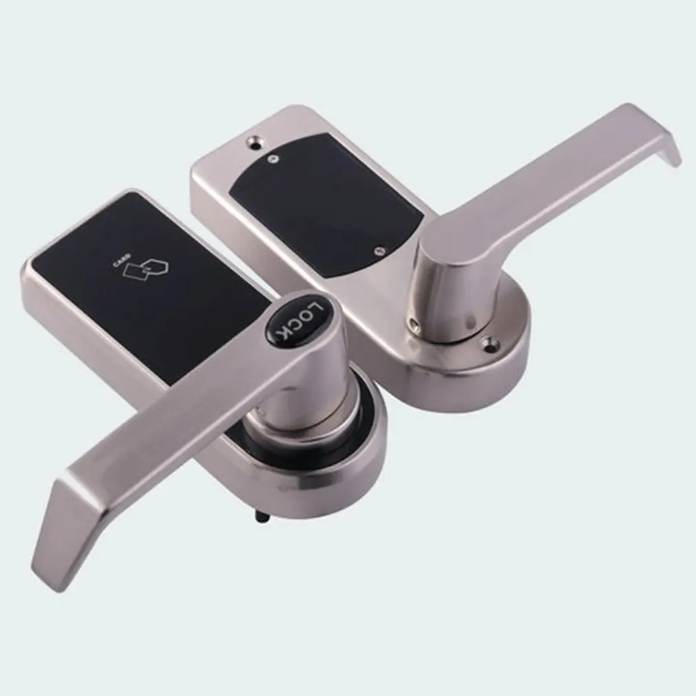 Электронный дверной замок с умным сенсорным экраном паролем 4 картами 2 ключа