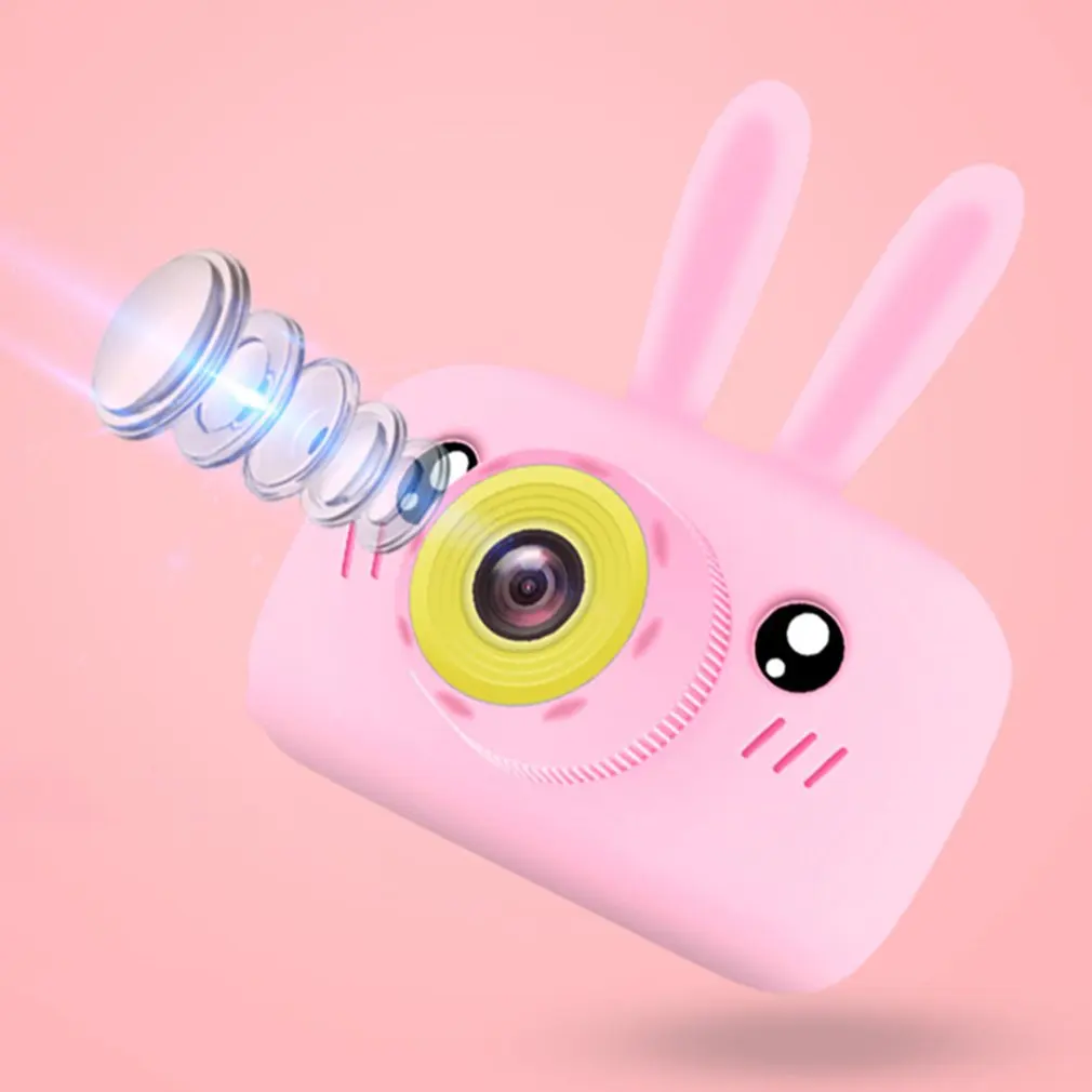 K9 Bunny детский фотоаппарат 1300W pixel фото запись многофункциональная детская игрушка 8G карта памяти детская камера для съемки - Цвет: K9  Rabbit pink