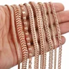 20cm chaînes Bracelets pour femme 585 or Rose rempli femmes Bracelet chaîne livraison directe en gros bijoux de mode 3-8mm LCBB1 ► Photo 3/6