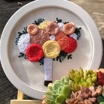 

Van gogh Painting Embroidery Kit For Beginner, Modern Embroidery Kit, Hand Embroidery Kit, flowers Embroidery Pattern
