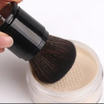 

retractable brush Scattered brush retractable portable set brush with cover honey powder set makeup brush powder