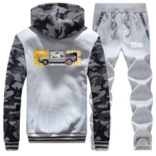 ^^Best Offers 2019 Winter Casual Men Jacket Coat Thick Back To The Future Hip Hop Camouflage Suit Sportswear Mens Hoodies + Pants 2 Piece Set ^^Best Offers 2019 Winter Casual Men Jacket Coat Thick Back To The Future Hip Hop Camouflage Suit Sportswear Mens Hoodies + Pants 2 Piece Set