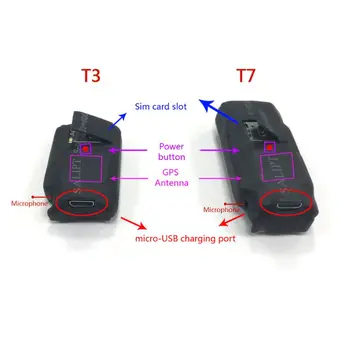 

T3 T7 Mini GPS Tracker SOS Real-time Call Voice Tracking Web APP For Children