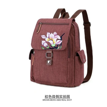 

2020 new canvas bag female casual backpack multifunctional trend cute hand-painted large-capacity backpack
