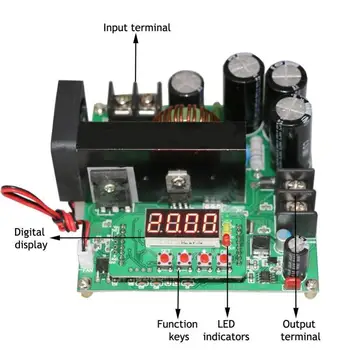

900W Digital DC DC Output 10 120V 15A Step up Power Module Boost Converter Power Supply / LED Display