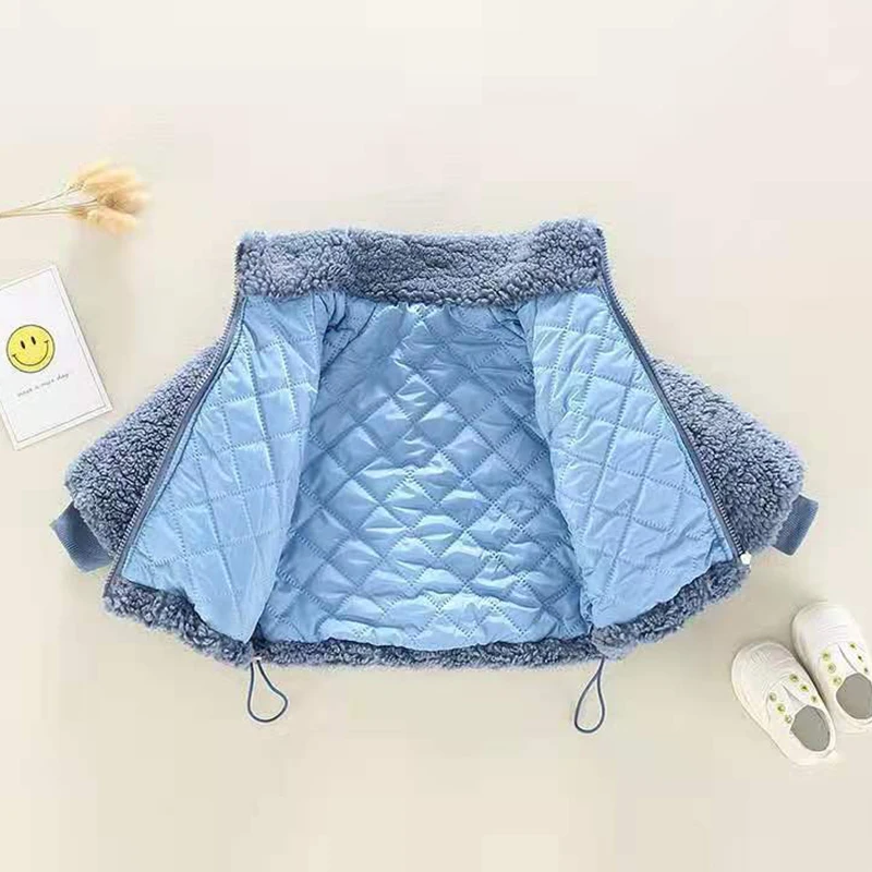 Winter Baby Kids Jacket For Boys Coats Lamb Wool Plus Velvet Thick Coats Christmas Costume For Toddler Children Outwear 1-8 Year kids jackets kids cotton clothes