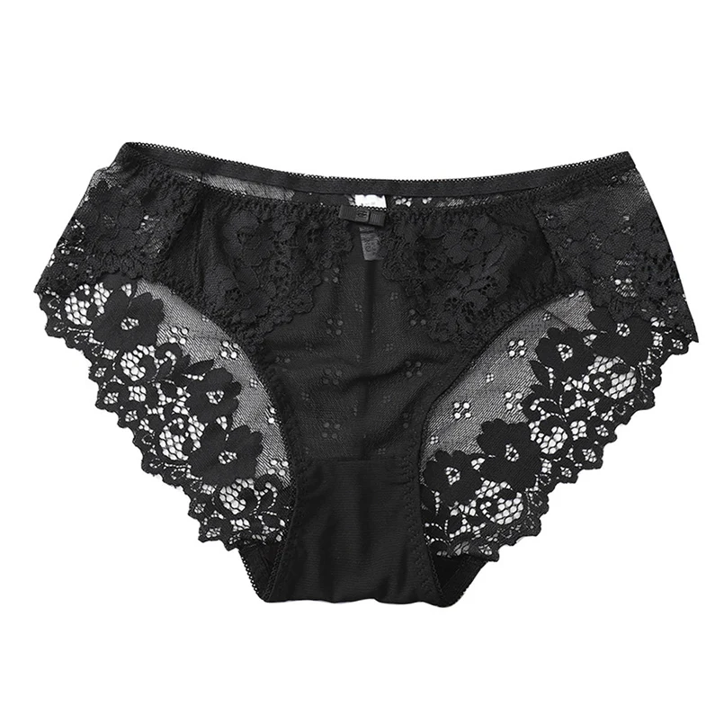Women's underwear sexy lace high elastic ice silk underwear underwear women's breathable ladies waist underwear underwear 20N5 (13)