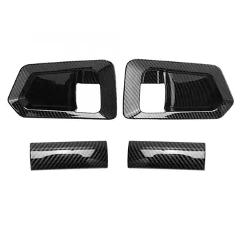 

4Pcs/Set Interior Door Handle Trims Carbon Fiber Cover Car Accessory Fit for Toyota HiAce 2019 car accessories interior